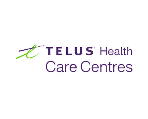 Telus Health Care Centres logo - trusted insurance provider partner of Resist Insurance.
